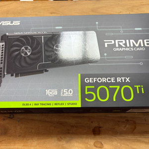 RTX 5070 Ti ASUS prime 그래픽카드 이미지