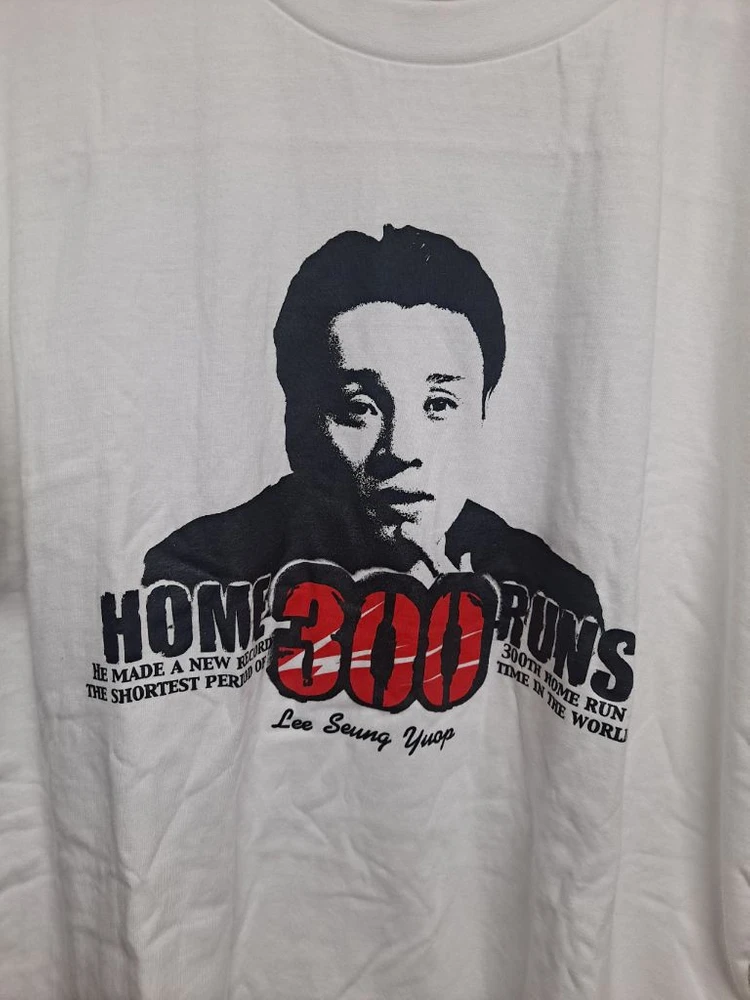 삼성라이온즈 이승엽 300홈런 기념 티셔츠 이미지