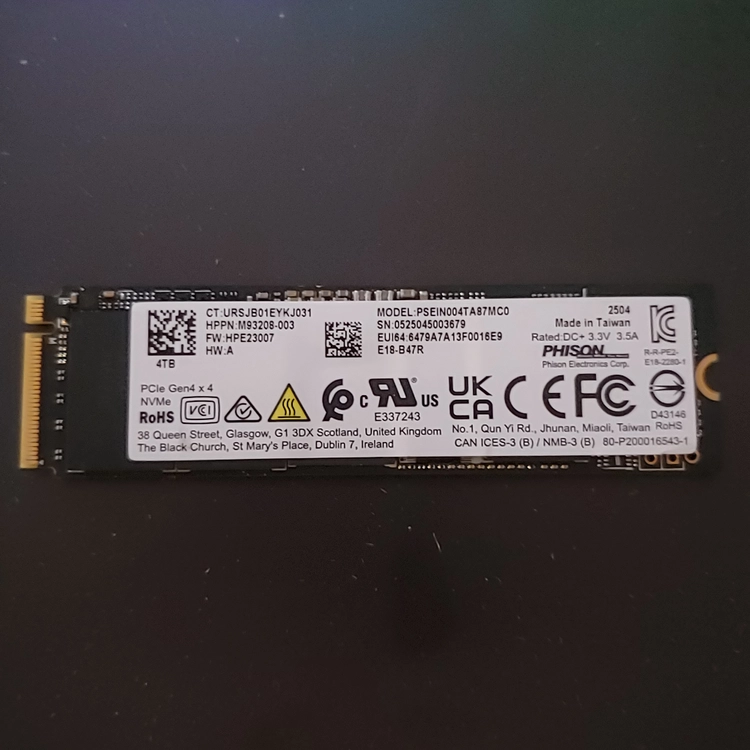 PHISON Nvme SSD 4TB 이미지