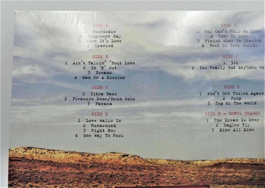 [미개봉/희귀/한정판] 반 헤일런 - LIVE: Right Here, Right Now 4LP (월드한정반) 이미지
