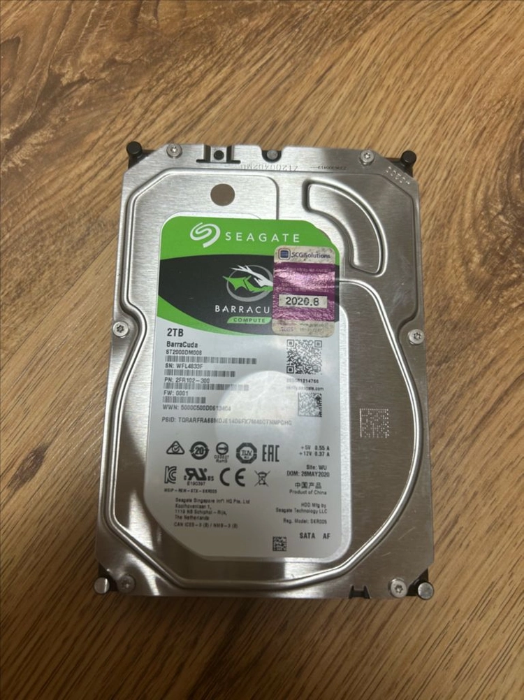hdd 바라쿠다 2TB 이미지
