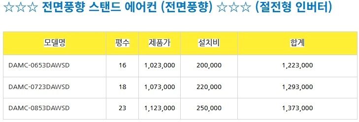 미개봉 캐리어 에어컨 냉난방기 6평~40평 기본설치포함 이미지