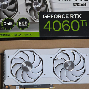 이엠텍 지포스 RTX 4060 Ti MIRACLE WHITE D6 8GB 이미지