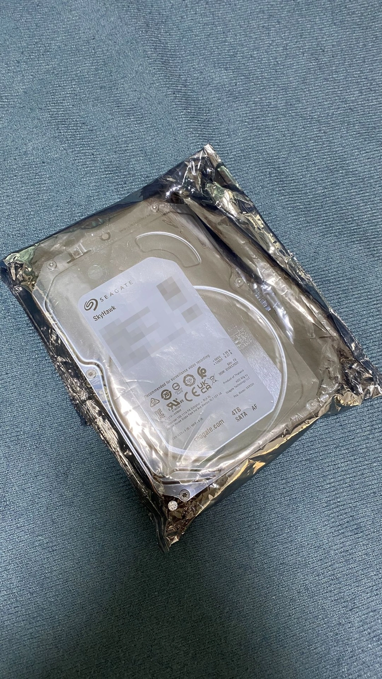 4TB HDD 미개봉 (CCTV용, 완전 새상품, 리퍼아님) 이미지