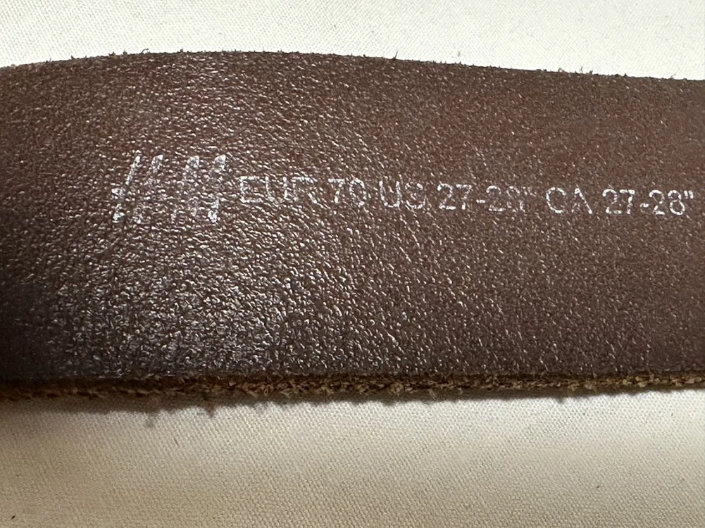 H&M 브라운 가죽 벨트 EUR 70 여성벨트 이미지