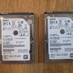 테스트 완료 HGST 2.5인치 1TB 7200RPM 노트북용 HDD (하드 1T) 이미지