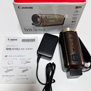 ((박스)) 작례포함 // 캐논 캠코더 빅시아 r600 ivis hf r62 브라운 골드 빈티지 캠코더 카메라 이미지