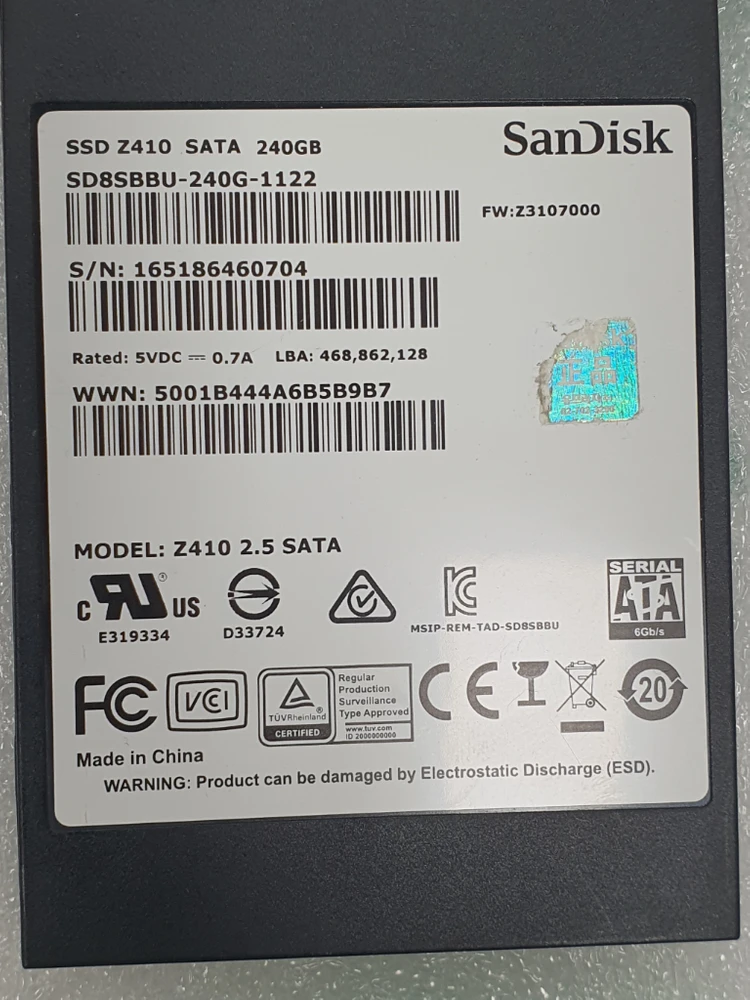 컴퓨터 저장장치 2.5인치 SSD WD 240GB 두종류 이미지