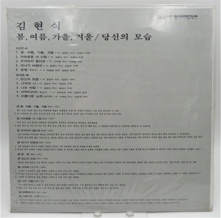 [미개봉/개봉/희귀] 김현식 LP 정규 1~6집 초반 세트( 비오는날 수채화 / 베스트 ) 이미지