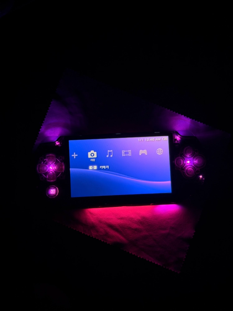PSP3000 블랙핑크RGB IPS액정 C타입 RGB쿨러 이미지