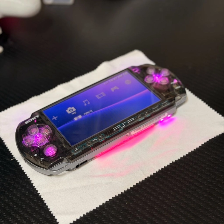 PSP3000 블랙핑크RGB IPS액정 C타입 RGB쿨러 이미지