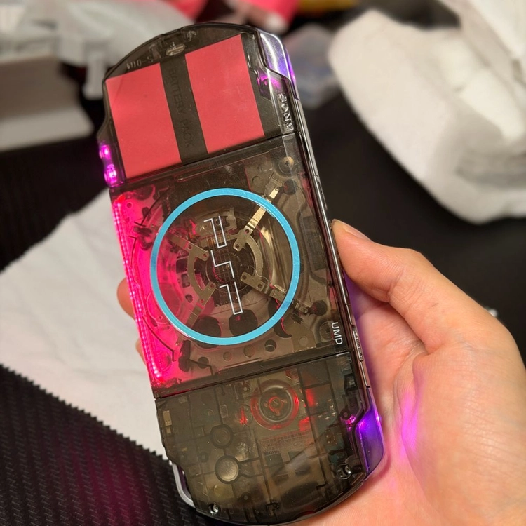 PSP3000 블랙핑크RGB IPS액정 C타입 RGB쿨러 이미지