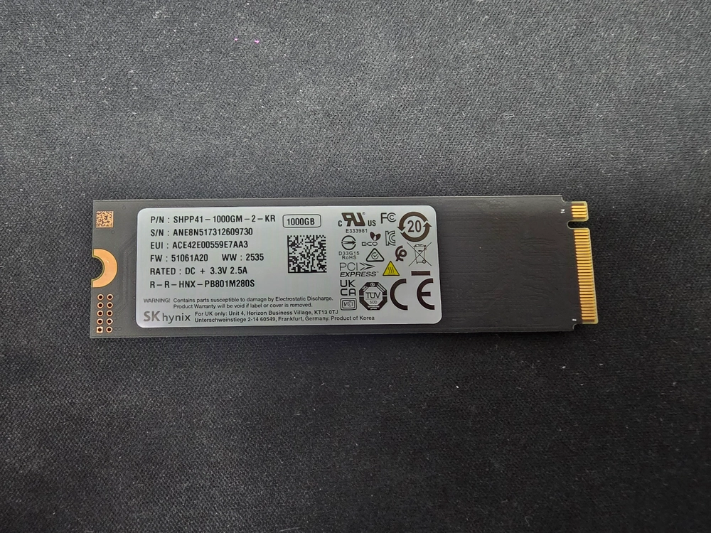 [정품] SK하이닉스 Platinum P41 M.2 NVMe (1TB) 이미지