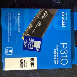 Crucial P310 nvme m.2 500gb(사용5개월) 이미지