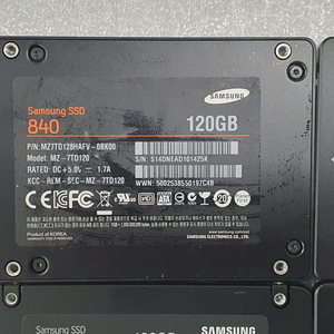 컴퓨터 저장장치 2.5인치 삼성 128GB 5가지 일괄 이미지