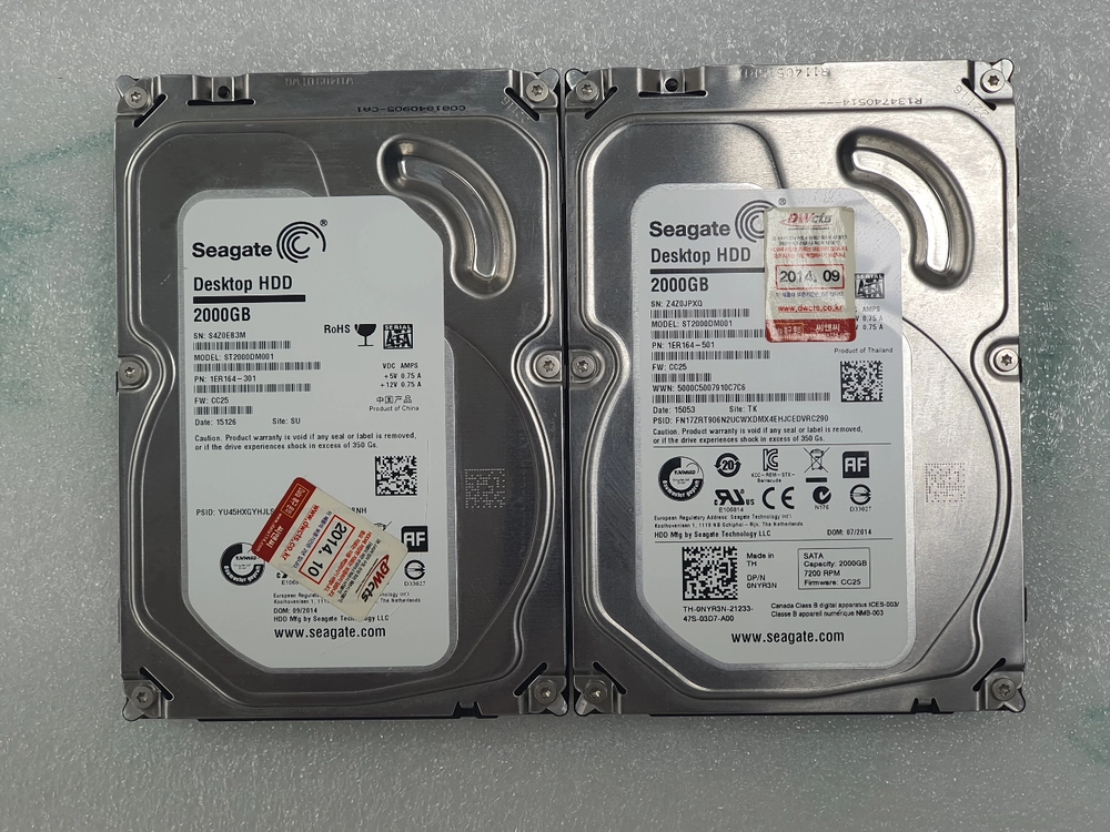 컴퓨터 저장장치 3.5인치 데스크탑 HDD SEGATE 2TB 이미지