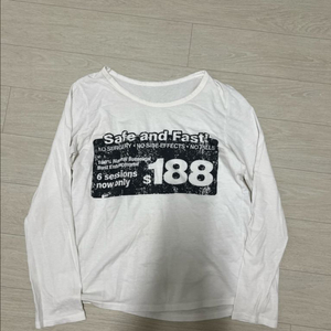 y2k 화이트 롱슬리브 이미지