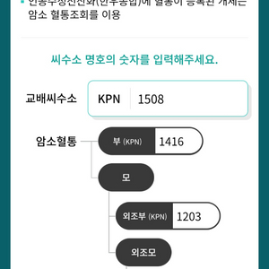 한우 정액 kpn 1508, 1492, 1588, 1523, 1492, 1515 이미지