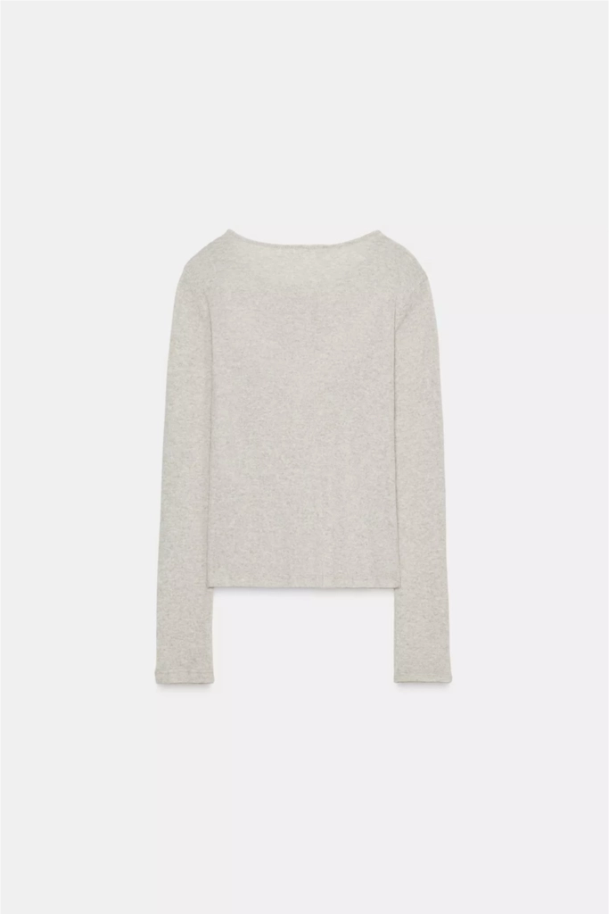 ZARA 자라 레이스 콤비 탑 재킷 (샌드 그레이 /L 사이즈) 이미지