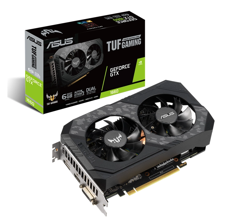 아수스 ASUS TUF Gaming GTX 1660 DUAL 게임 vgm 컴퓨터 부품 지포스 그래픽카드 글카 이미지