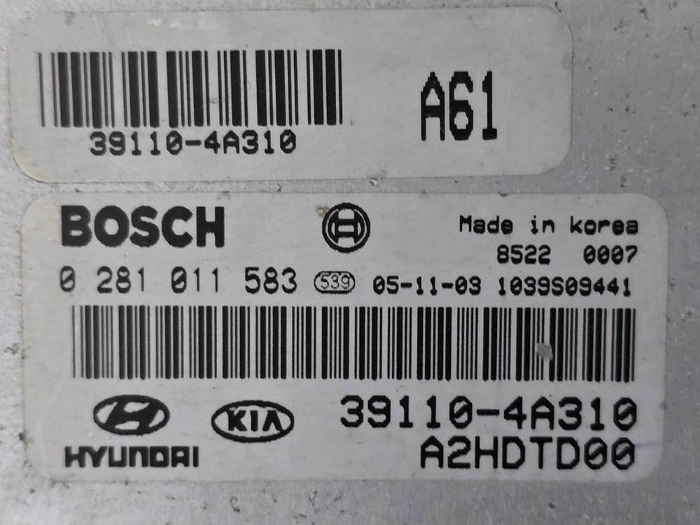 (중고) 포터2 중고 ECU 39110-4A310 A61 / 391104A310 이미지