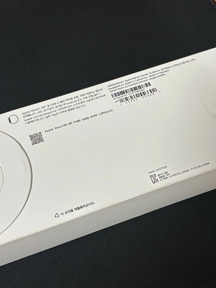 [미개봉] 애플워치10 GPS 46mm 제트블랙 이미지