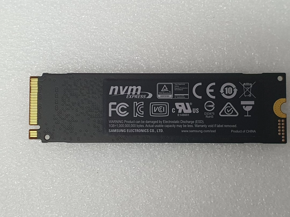 컴퓨터 저장장치 M.2 NVME SSD 삼성 970 EVO 250GB 이미지