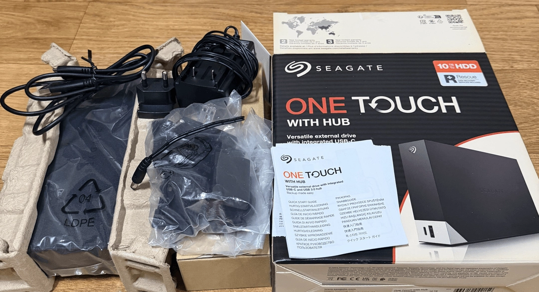 Seagate One Touch Hub 10TB STLC10000400 외장하드 풀박스 이미지