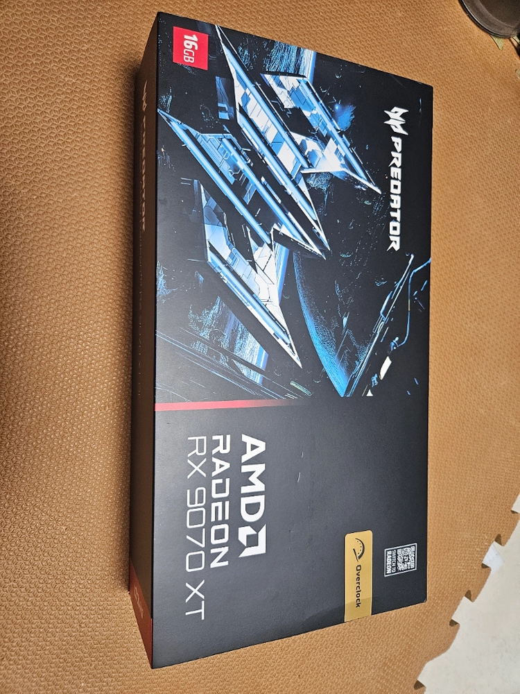 ACER PREDATOR RX9070XT 미사용품 팝니다 - 안심되는 중고거래