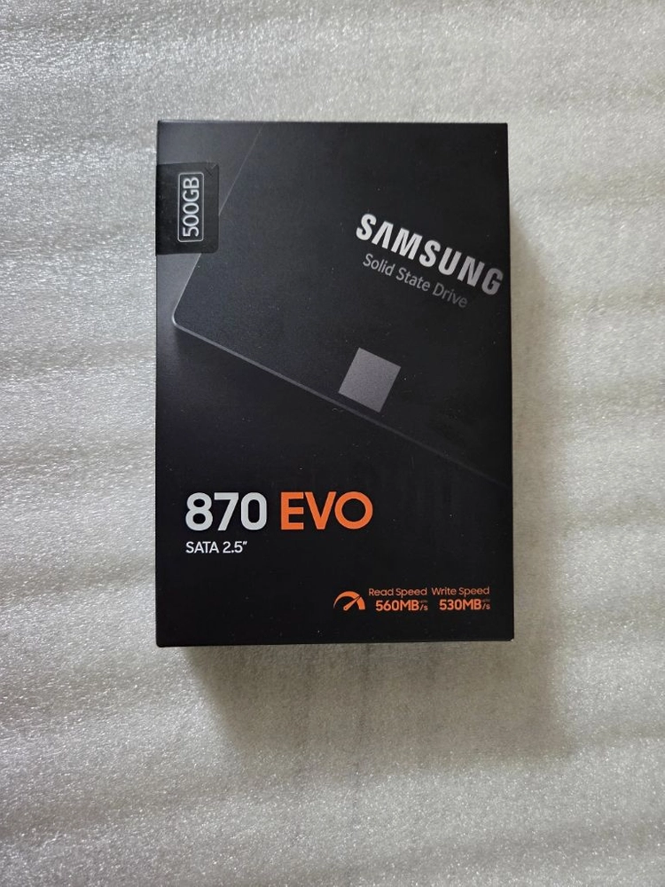 미개봉 신품 870EVO 500GB SSD (제조 26.04.30) SATA 2.5인치 메이드 인 코리아 이미지