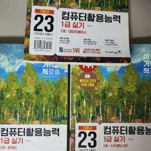 23년도 컴퓨터활용능력 문제집 세트 이미지