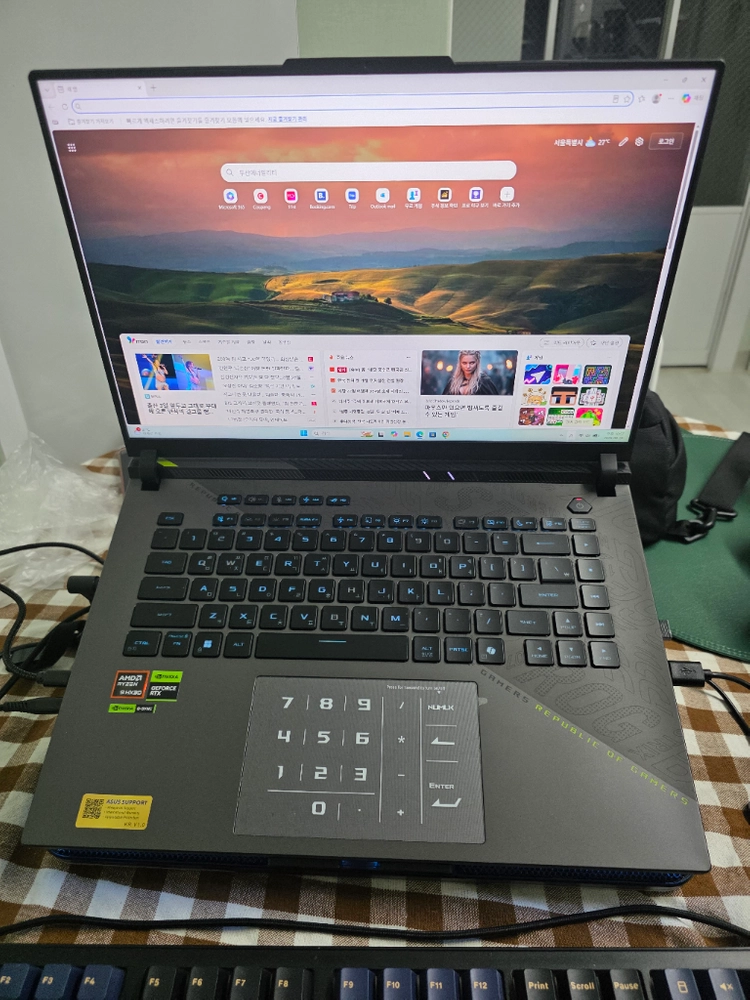 ASUS ROG 스트릭스 9955HX3D 5070TI 고사양 게이밍노트북 이미지