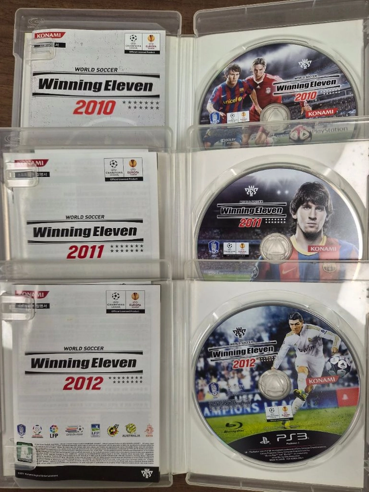 PS3 위닝일레븐 2010, 2011, 2012 일괄 이미지