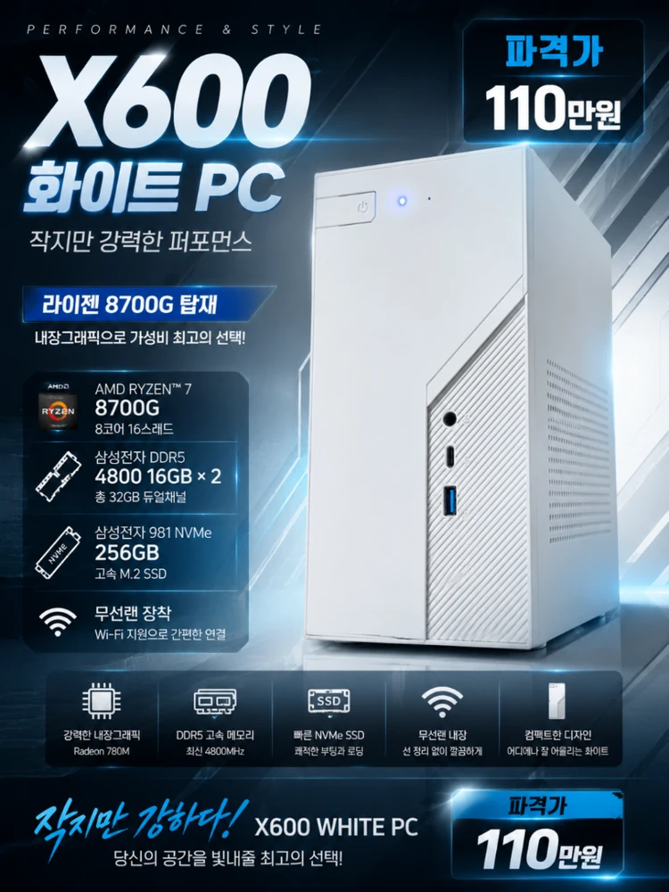 미니PC X600 8700G 삼전 4800 32g - 안심되는 중고거래
