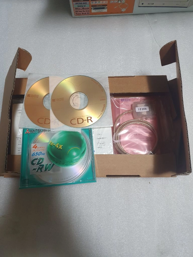 외장 라이터기 레코딩 시디롬 cdrom cdr 미사용 이미지