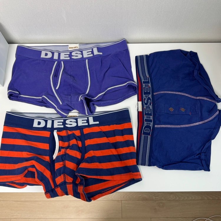 디젤 언더웨어 DIESEL 남자 속옷 팬티 드로즈 로우라이즈 트렁크 L 사이즈 3장 팝니다. - 안심되는 중고거래