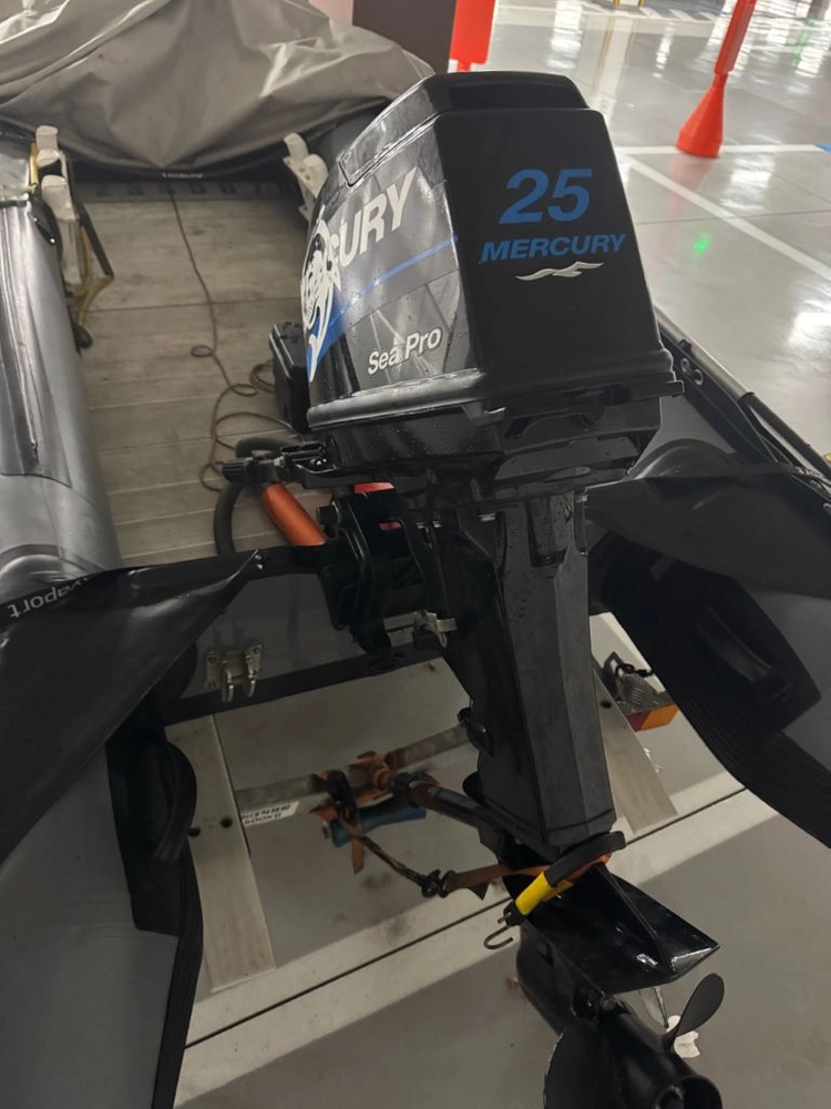 [2021년식] 360 고무보트 + 머큐리 25마력 + 리안430 트레일러 풀세트 판매합니다. 이미지
