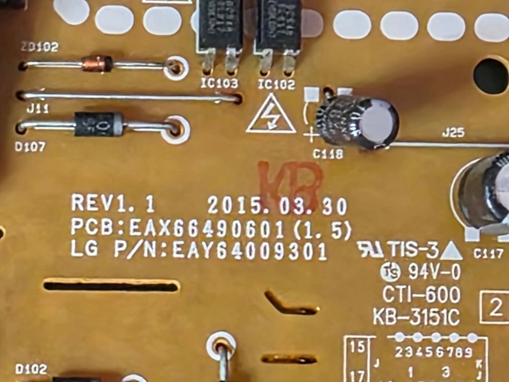 55UF6800 파워보드 EAX66490601 이미지