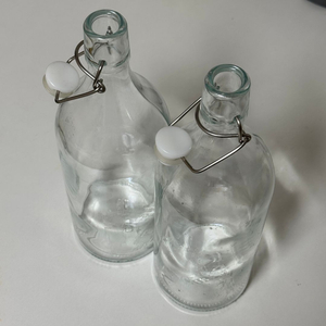 이케아 코르켄 마개 유리병 밀폐 보관용기 1L 2개 팝니다. IKEA KORKEN 이미지