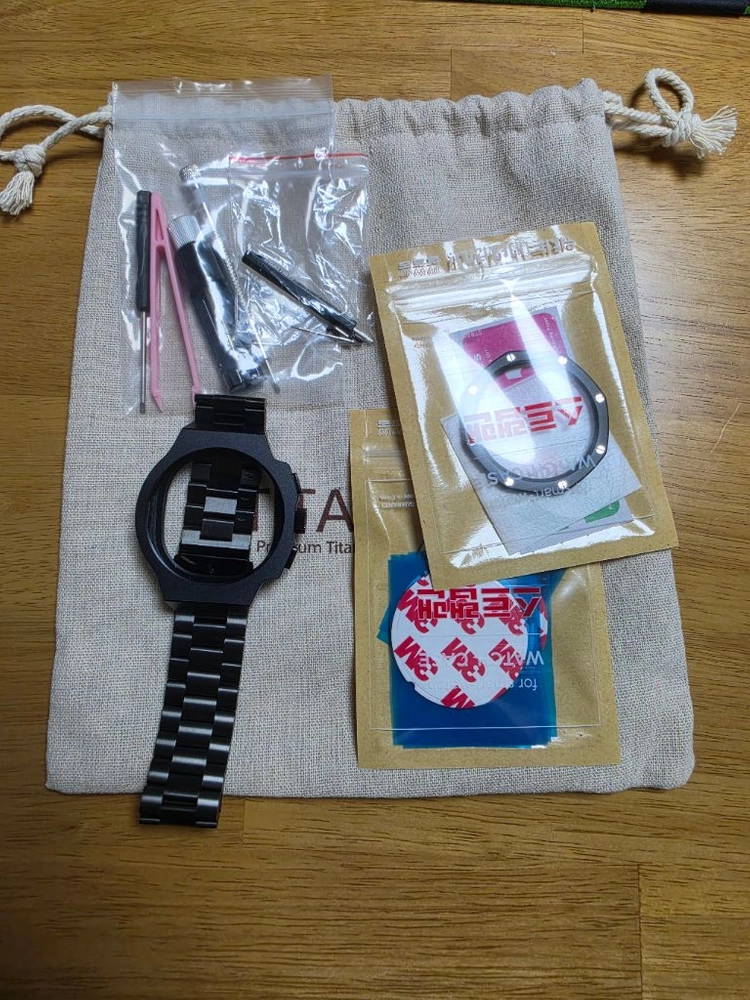 티타니즘 갤럭시워치8클래식용46mm일체형메탈스트랩 이미지