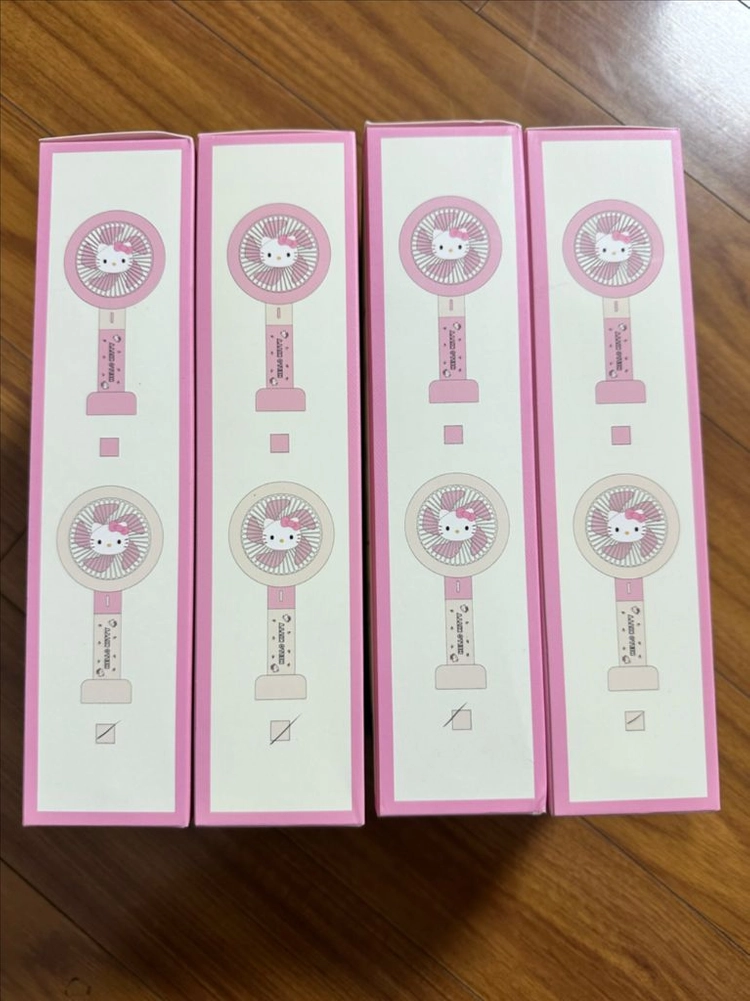 새상품캐릭터 무선 선풍기 세트 이미지