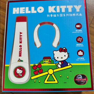 새상품 산리오 헬로키티 휴대용 넥선풍기 이미지