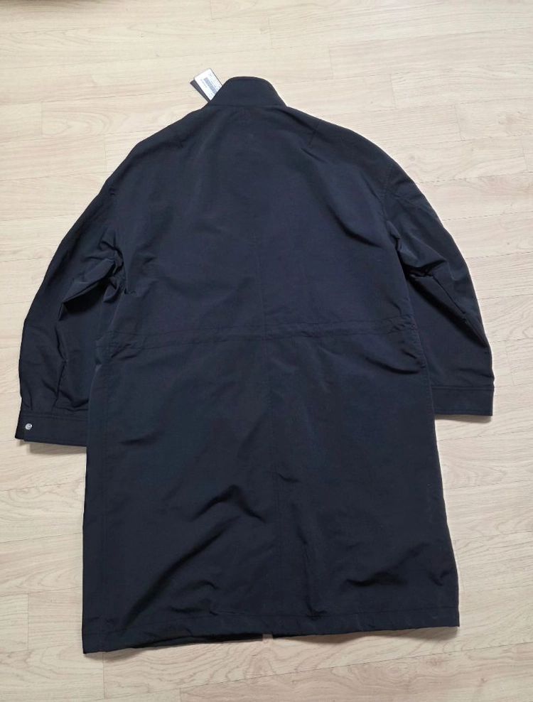 질스튜어트뉴욕 프리미엄 피쉬테일 오버핏 롱 야상 트렌치코트 블랙 L 105~110 정가 94만원 이미지