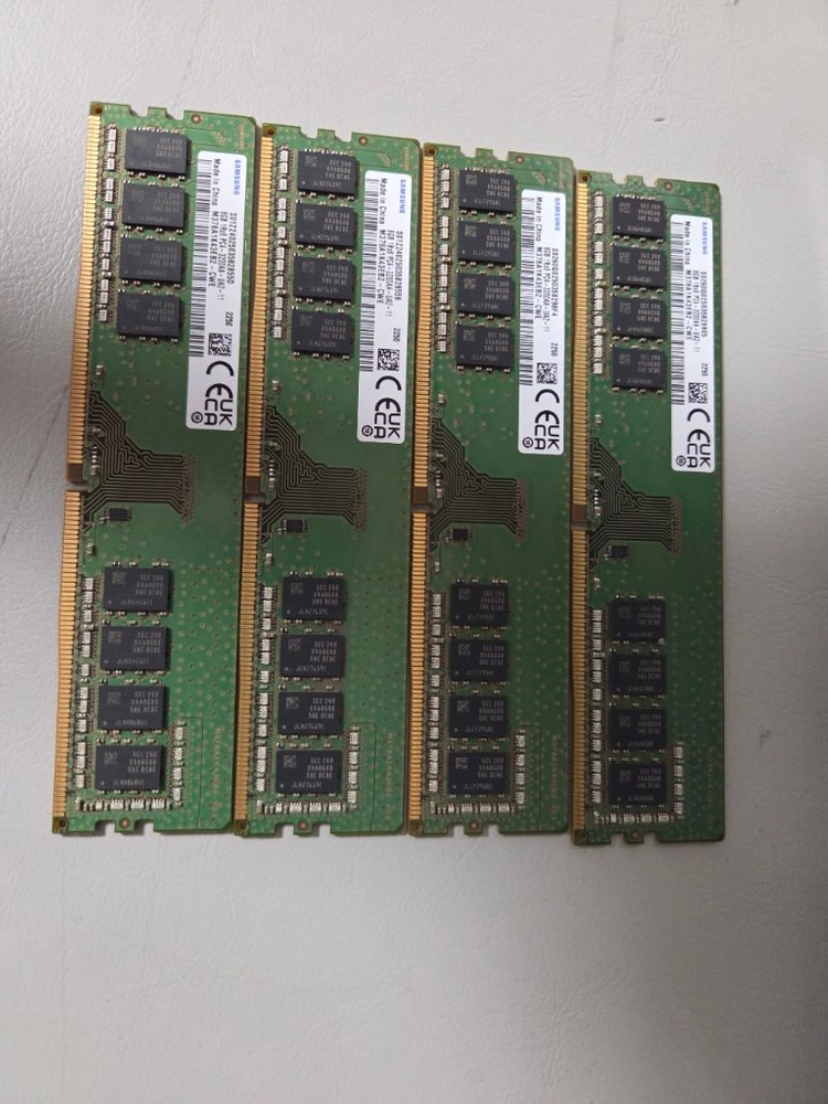 DDR4 8GB 삼성 3200메모리 4개 세트 2250주차 이미지