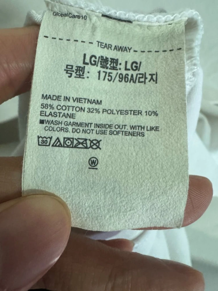 언더아머 뒷프린팅 오버핏 반팔 티셔츠 L 화이트 이미지