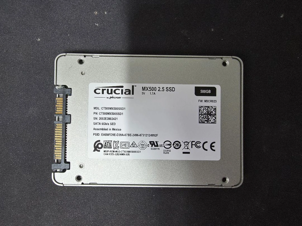 MX500 500GB SSD 팝니다 이미지