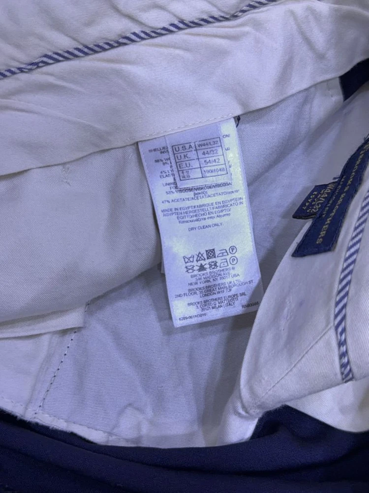 브룩스브라더스 매디슨 핏 슬랙스 팬츠 네이비 44 이미지