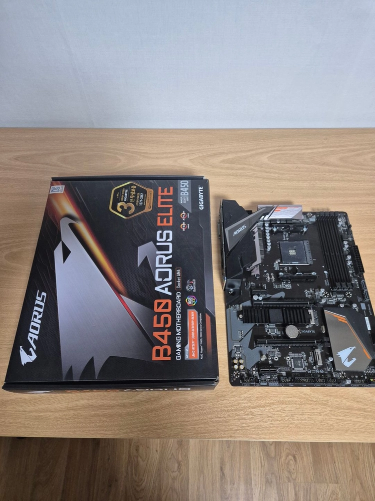 기가바이트 B450 AORUS ELITE AM4 ATX 메인보드 판매합니다 이미지