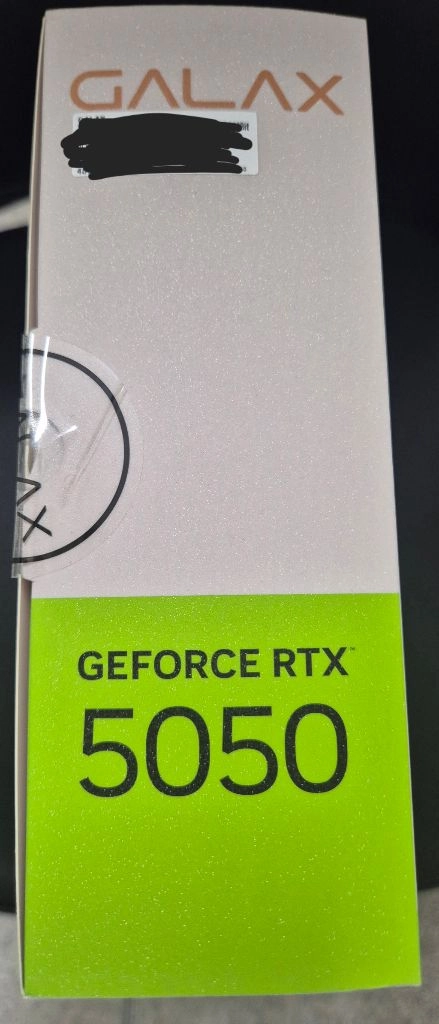 급처 / 갤럭시정품 / RTX 5050 화이트 / 8GB / 미개봉 / A/S 구매영수증가능 이미지