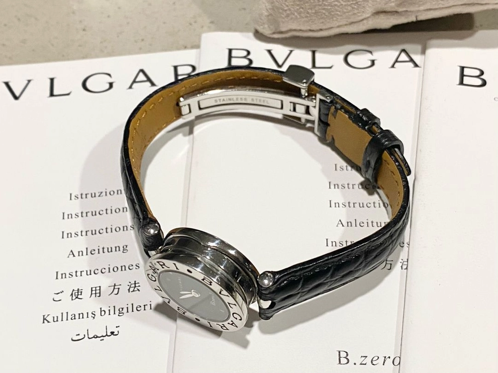 불가리 비제로원 블랙 쿼츠 22mm 스몰 사이드 이미지